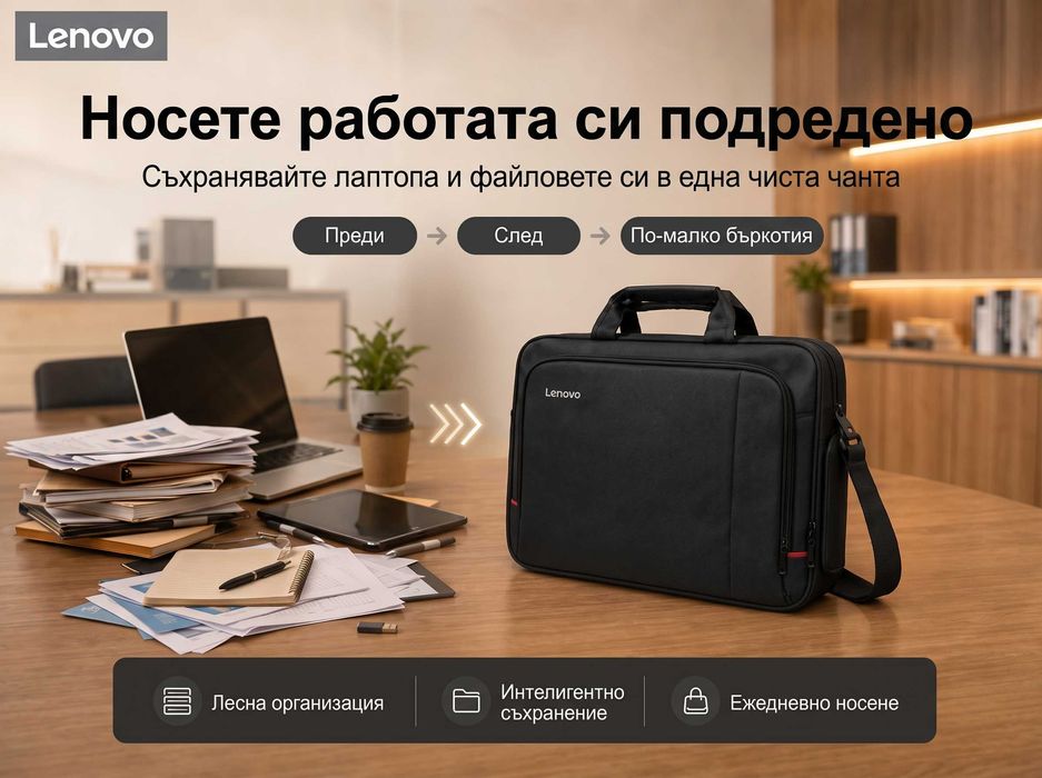 Чанта за лаптоп Lenovo TM200 ThinkPad 14-15.6 инча Водоустойчива бизнес чанта презрамка