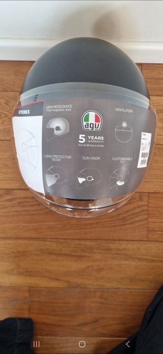 Casca moto open face AGV Eteres E2206 Matt Black XS (53-53cm) NOUA