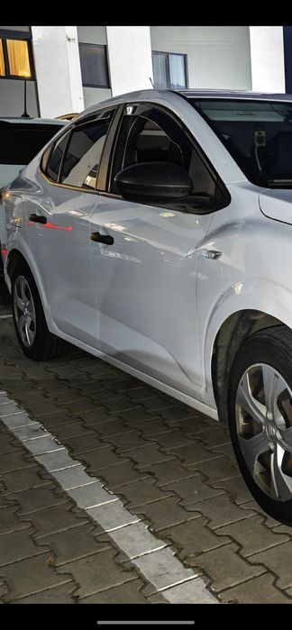Set paravanturi auto compatibil DACIA LOGAN III 2020-> fata-spate, fumuriu transparent, HEKO