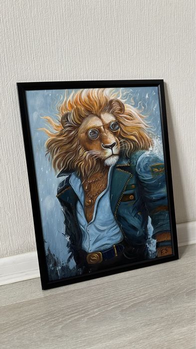 Картина Лев масло 30/40