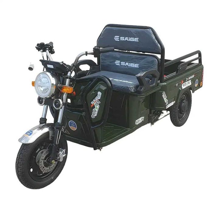 Карго триколка самосвал. Двигател – 1600W Батерия: 60V 20Ah