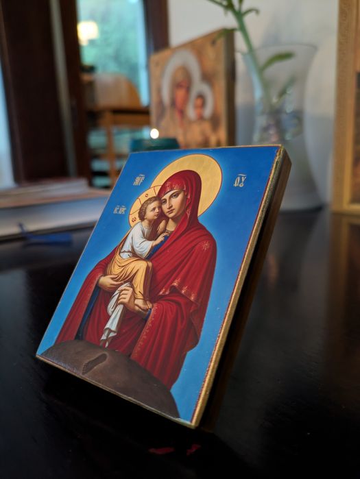 Icoană Maica Domnului cu Pruncul, de la Poceav