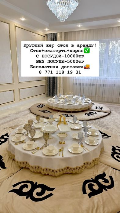 Аренда круглый стол.