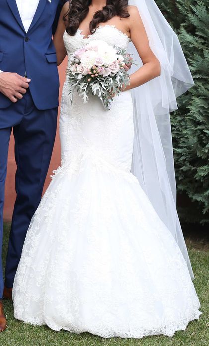 Vând rochie de mireasă Estelle - mărimea 34 + voal