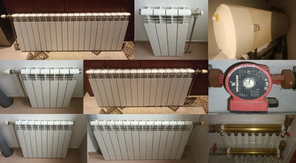 Радиатори за отопление лира за баня бойлер помпа и колектори с връзки