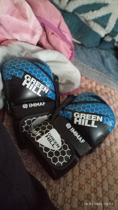 Продам перчатки мма GREEN HILL