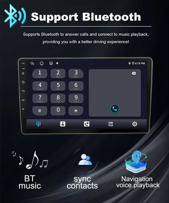 Honda CR-V_2 2001-2006 9” 2-DIN мултимедия с Android 12, 2/32GB