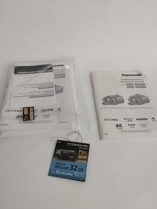 Panasonic HDC-SD200 цифрова видеокамера японска нова