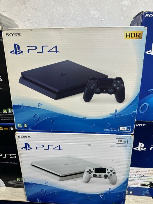 Playstation 4 Slim Pro 1000g с играми на борту Продам звоните