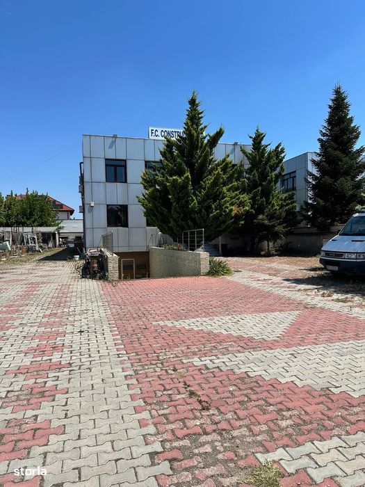 Spatiu - Hală 400 mp + Demisol 600 mp + Birouri 300 mp - Curte 2000 mp