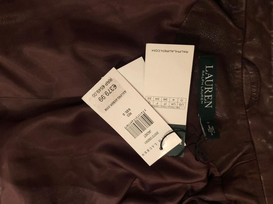 Geaca / Jacheta piele naturala RALPH LAUREN 100% originala, captusita