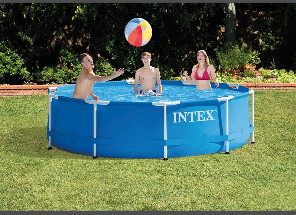 Piscina cadru metalic Intex, 305×76 cm, 4500 litri, rotunda