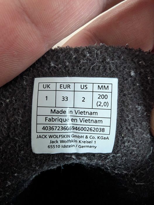 Cizme Iarna Copii Jack Wolfskin Impermeabile 33