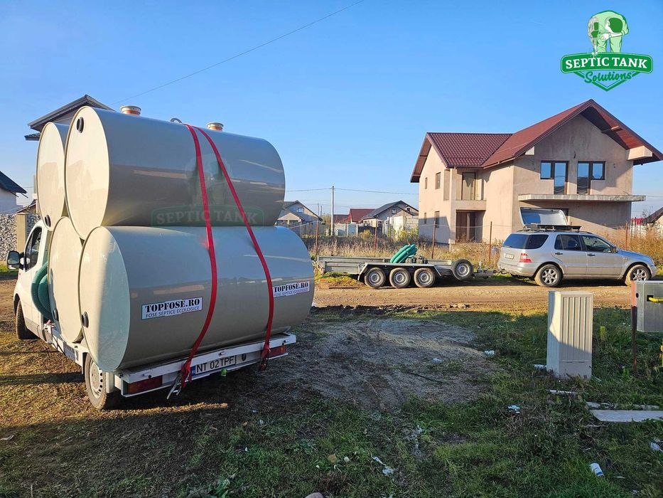 Fosa Septica cu 3 Camere 2600L pt 5-6 Pers Cu ACTE & Garantie 20 ANI