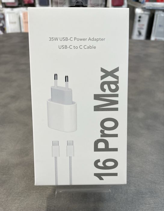 Зарядно 35W Type C за iPhone 16/17 Pro Max Комплект Ново