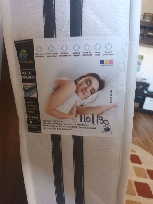 Saltea nouă 110x190