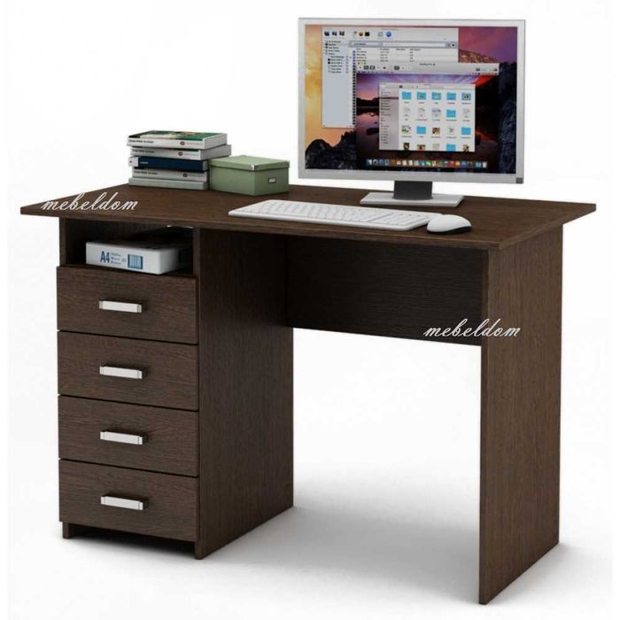 Бюро 110см. с 4 чекмеджета(код-1178)