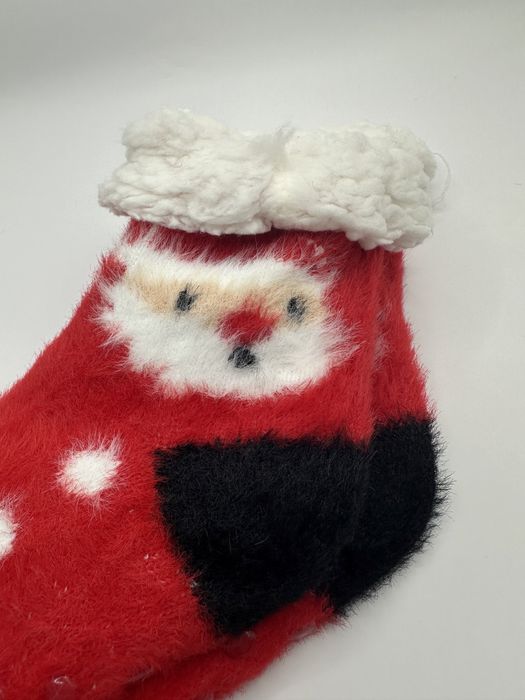 Sosete cu motive de Craciun pentru copii Lungi imblanite Antiderapante