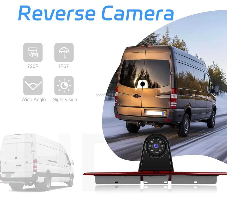 Камера за бус в стоп за заден ход задно виждане за Mercedes Sprinter VW Crafter 2006-2019