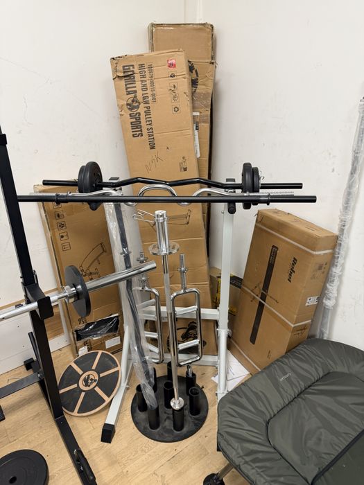 Bari bare haltera gantere piept, brate biceps triceps noi pret de la 50 lei buc.