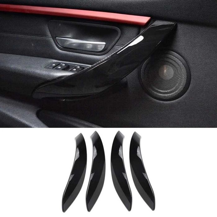 Вътрешни дръжки за врата BMW F30 / F31 / F32 / F36 – 1бр. Черен гланц