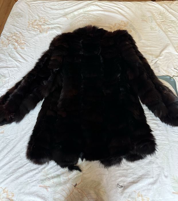 Дамско палто от естествен косъм