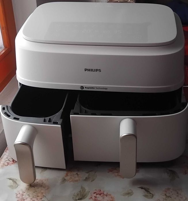 Friteuza dubla cu aer cald Philips Airfryer Seria 3000 NA353/10