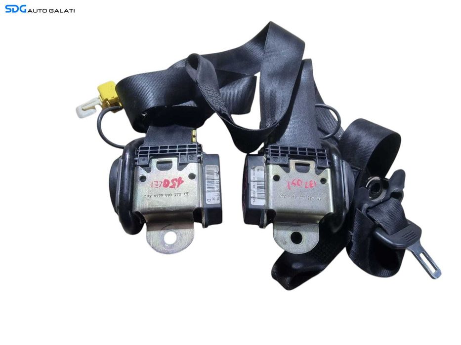 Set Centuri de Siguranta Fata Stanga Dreapta Sofer Pasager Volkswagen Polo 9N 2002 - 2008 Cod 6Q3857706G 6Q3857705G [N1554]
