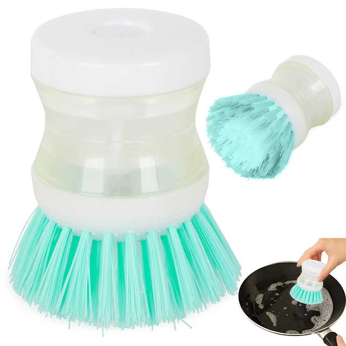 Perie de spalat vase cu distribuitor lichid