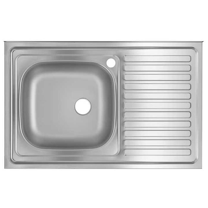 Chiuveta bucatarie Freddo SN8001S, montaj pe masca, cuva pe stanga,