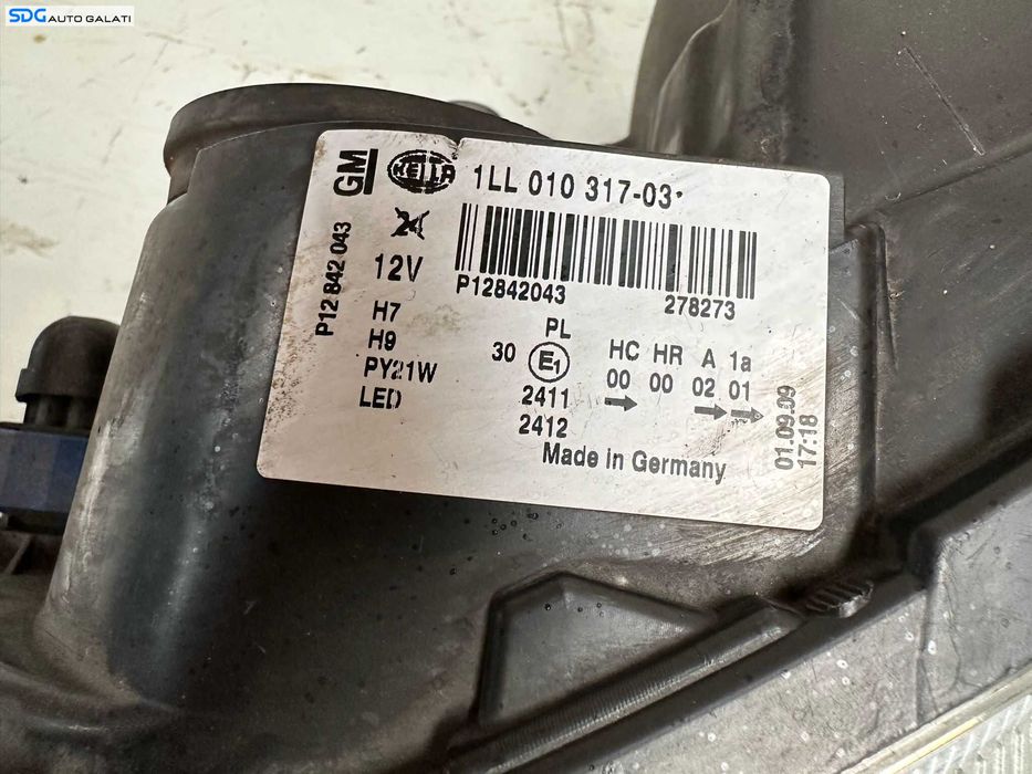Far Stanga Halogen cu Lupa Saab 93 9-3 2008 - 2012 Cod P12842043 [Z0274]