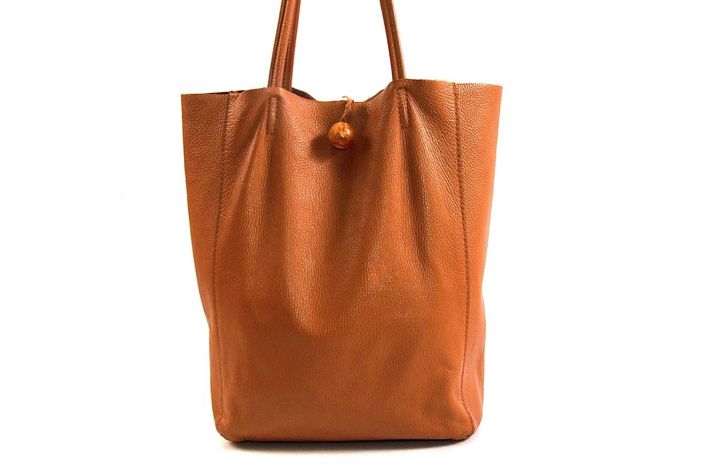 Geanta piele naturala, Made in Italy, moderna, generoasa, NOUA