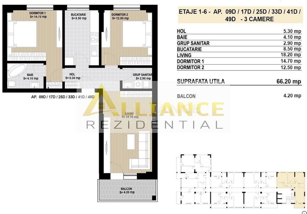 Apartament 3 camere Sector 4