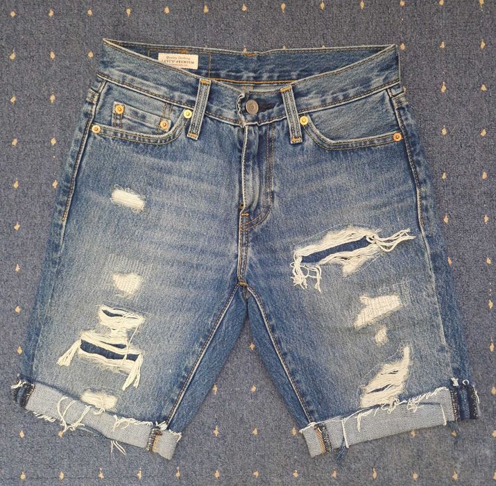 Pantaloni scurti Levi’s 511 originali W26, denim albastru