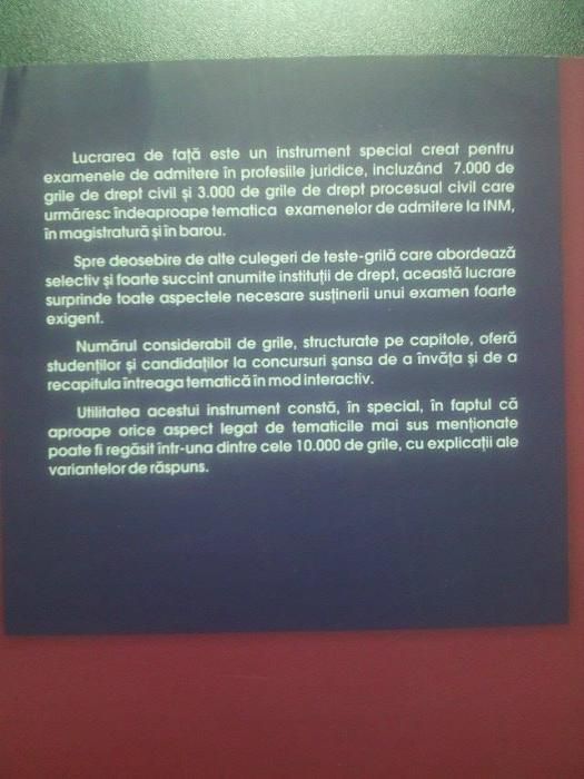 carte de grile noua pentru ADMITERE INM
