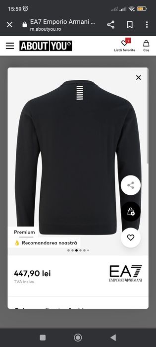 Vând bluza Armani noua
