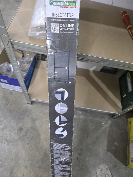 Plasa de insecte cu rama de aluminiu pentru usa de balcon 100x210 cm Windhager EXPERT