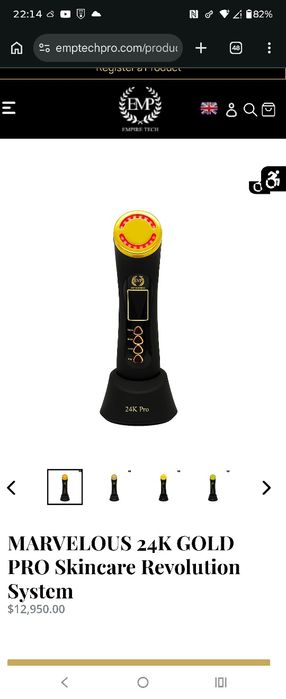 Marvelous 24K Skincare device lifting&healing face and body