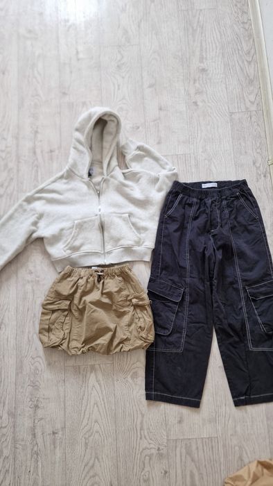 Бомбер zara и джинсы на девочку 10лет