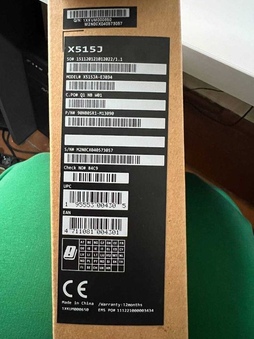 Ноутбук ASUS X515JA-EJ034