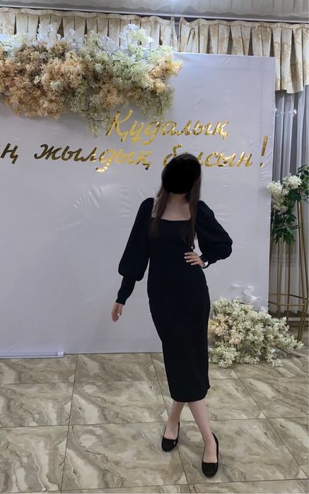Платье черное Астана