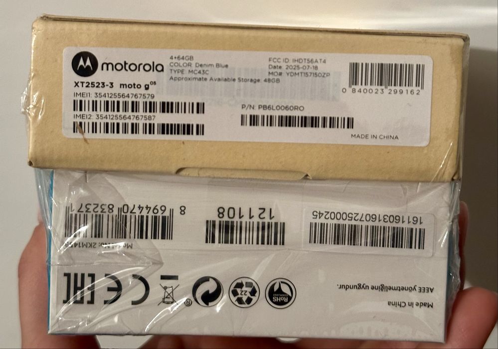 Смартфон GSM MOTOROLA G05 с Гаранция 2г и със Слушалки