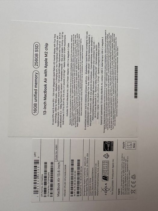 MacBook Air M2 13.6 Nou