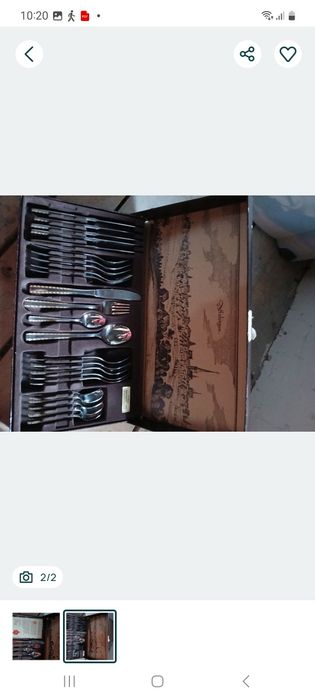 Set tacâmuri cu margini aurii