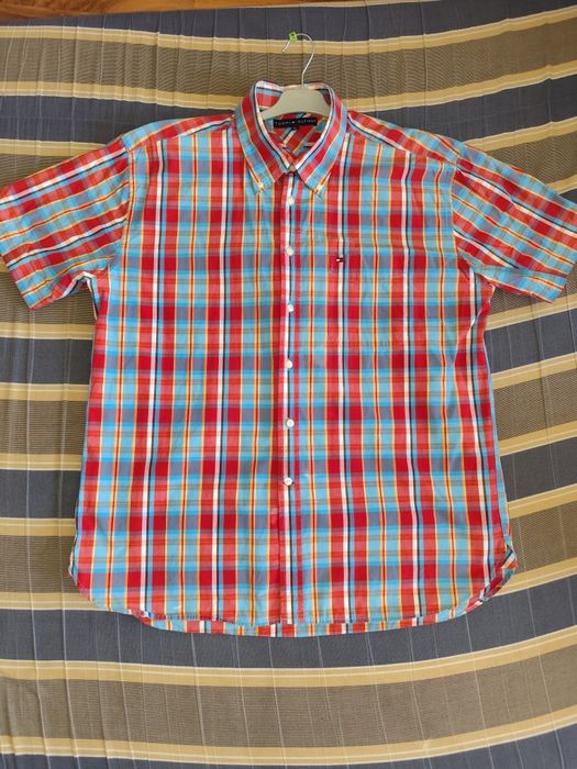 Cămașă cu mâneci scurte in carouri Tommy Hilfiger  XL