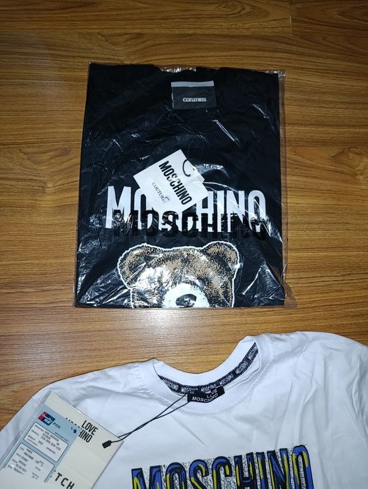 Tricou Alb/Negru Moschino