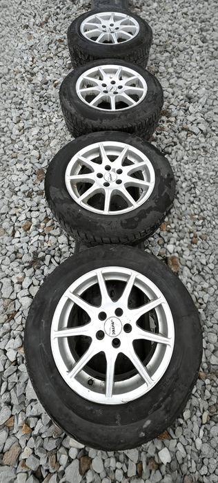 Jante aliaj Autec 5x100  15" + anvelope Viatti 195/65 R15