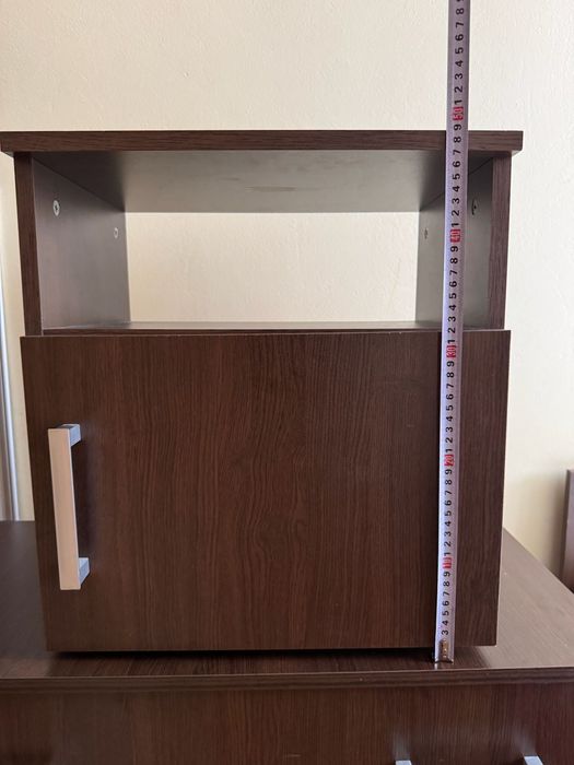 Спалня с матрак, подматрачна рамка, 2 нощни шкафчета и скрин