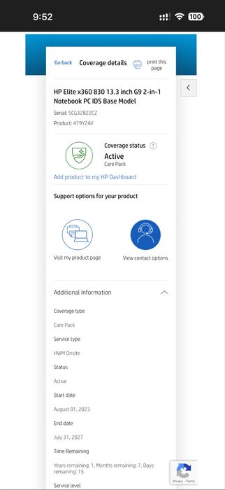 13.3’FHD+IPS Touch/Hp Elitebook x360 830 G9/i5-1235u/16GB DDR5/512