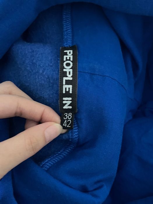 Худи утепленное синий